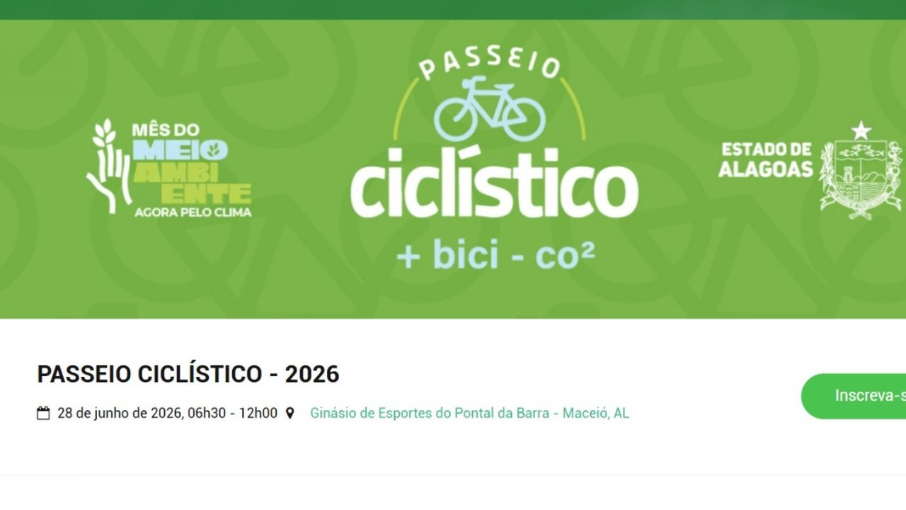 IMA/AL libera segundo lote de inscrições para Passeio Ciclístico