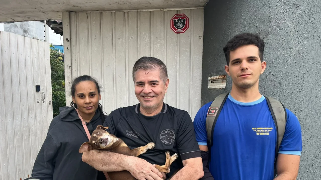 Final feliz em Arapiraca: cachorro amputado é devolvido por casal após mal entendido