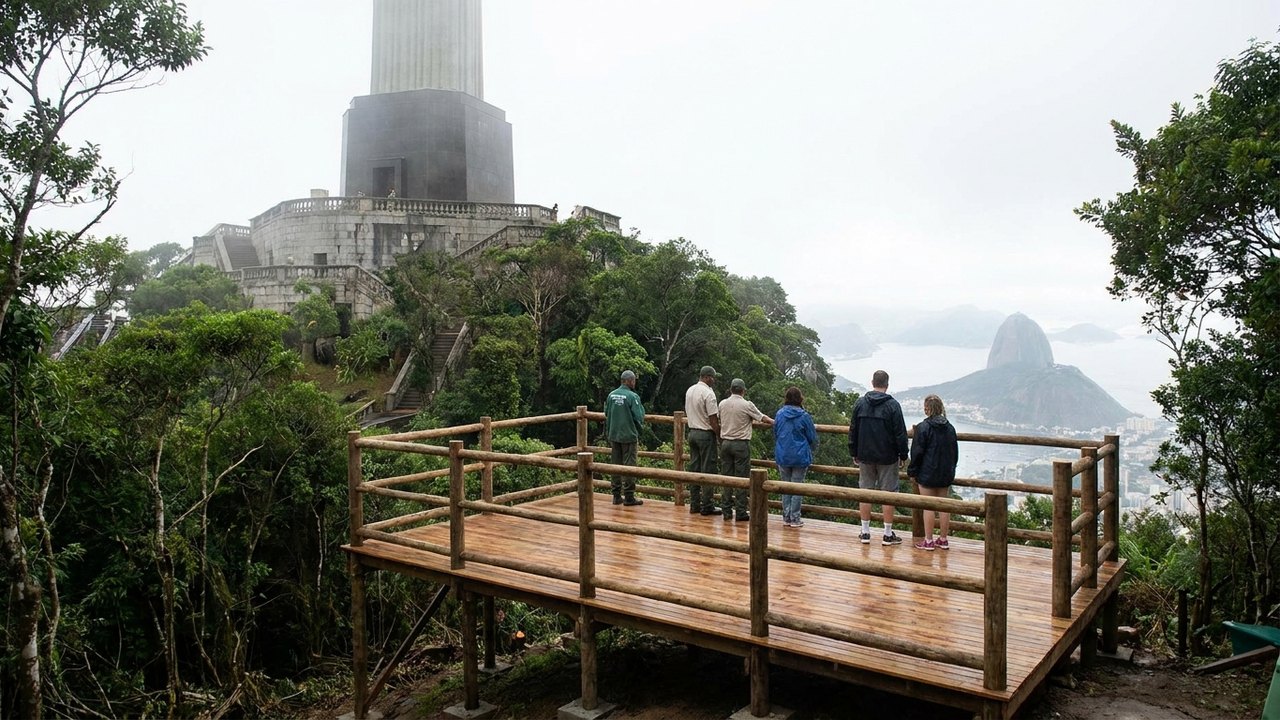 Cristo Redentor terá capacidade de visitação reduzida à metade para obras de acessibilidade e troca de escadas rolantes