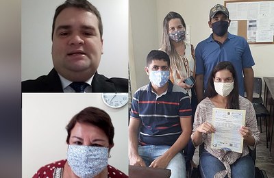 Dez casais oficializam união em casamento virtual em Palmeira dos Índios