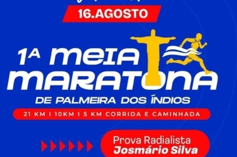 1ª Meia Maratona de Palmeira fará parte dos 137 anos de Emancipação e homenageará radialista Josmário Silva