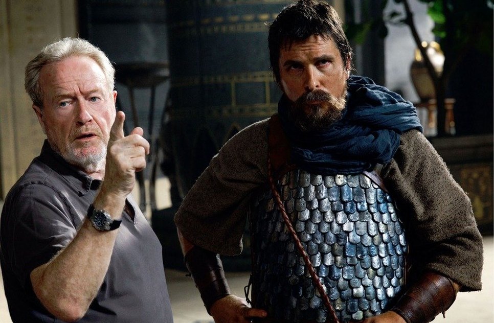 Ridley Scott e Christian Bale