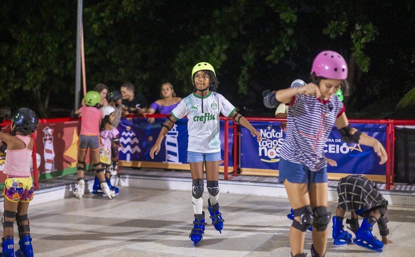 Pistas de patinação garantem diversão no Vergel, Biu e orla da Pajuçara