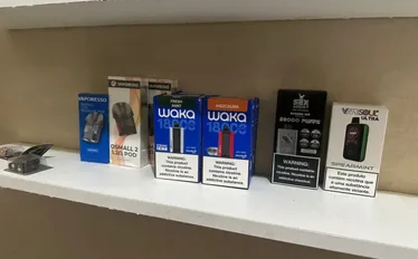 PF apura importação ilegal de vapes por meio da internet em Maceió