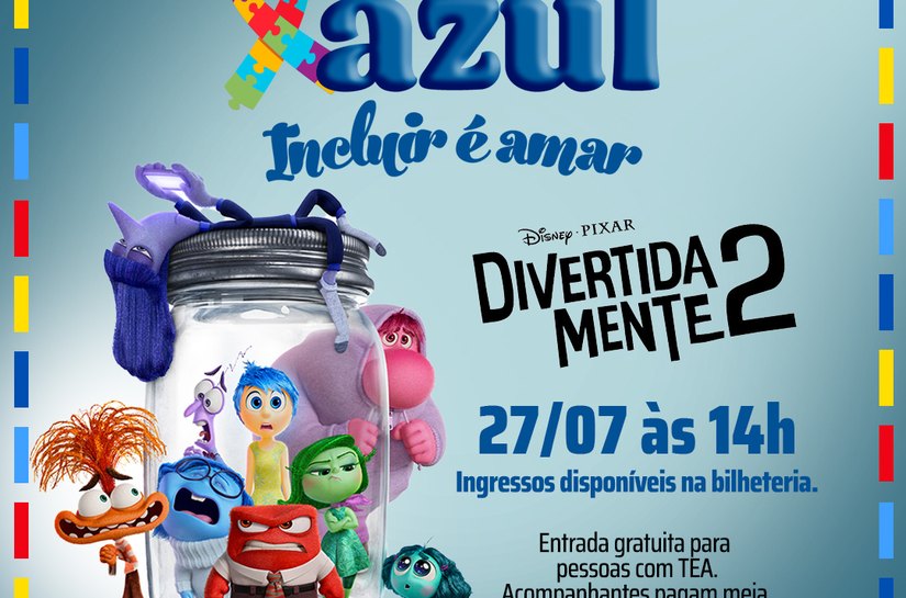 Shopping Pátio Maceió e Centerplex apresentam Divertidamente 2 na Sessão Azul