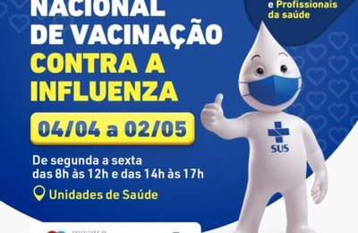 Santana do Ipanema inicia vacinação contra influenza nesta segunda-feira (4)