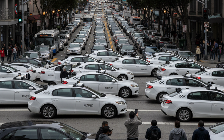 Falha elétrica paralisa táxis autônomos da Waymo em São Francisco