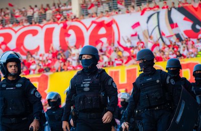 PM mobiliza cerca de 180 policiais para partida entre CRB e Vitória no próximo sábado