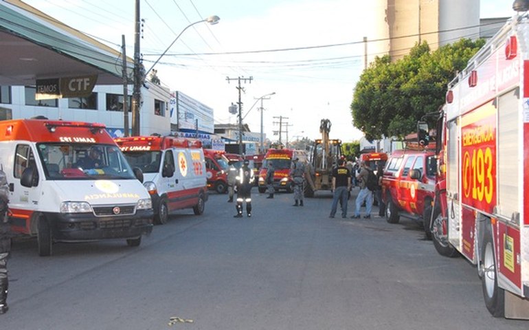 Moinho Motrisa: Equipes de salvamento prestam socorro a vítimas do acidente