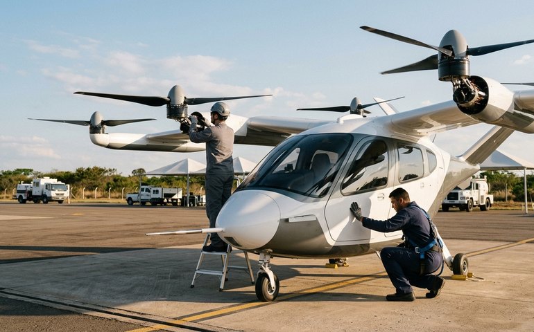 Eve finaliza testes de voo pairado e prepara carro voador para nova fase