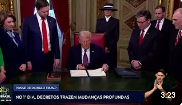 Donald Trump toma posse no segundo mandato como presidente dos EUA