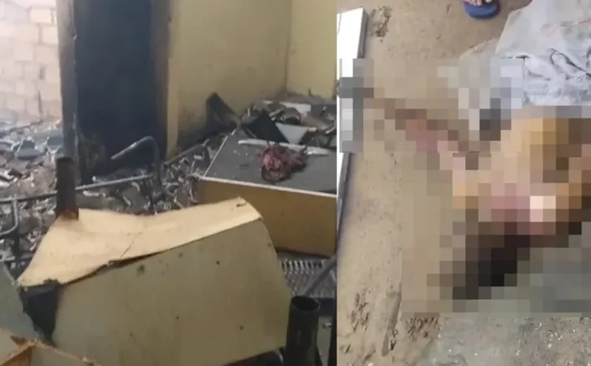 Paciente psiquiátrico ateia fogo em residência e morre carbonizado em Arapiraca