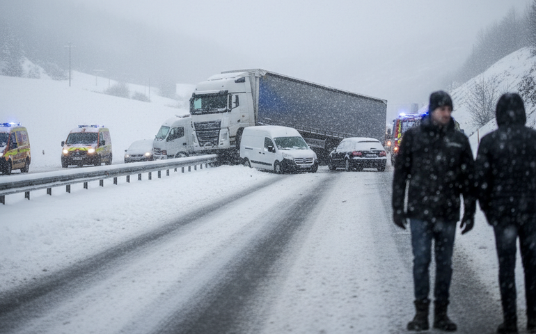 Nevasca intensa causa cinco mortes em acidentes de trânsito na França