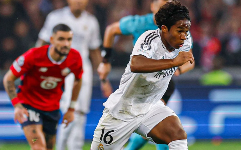 Real Madrid tropeça na Liga dos Campeões no primeiro jogo de Endrick como titular