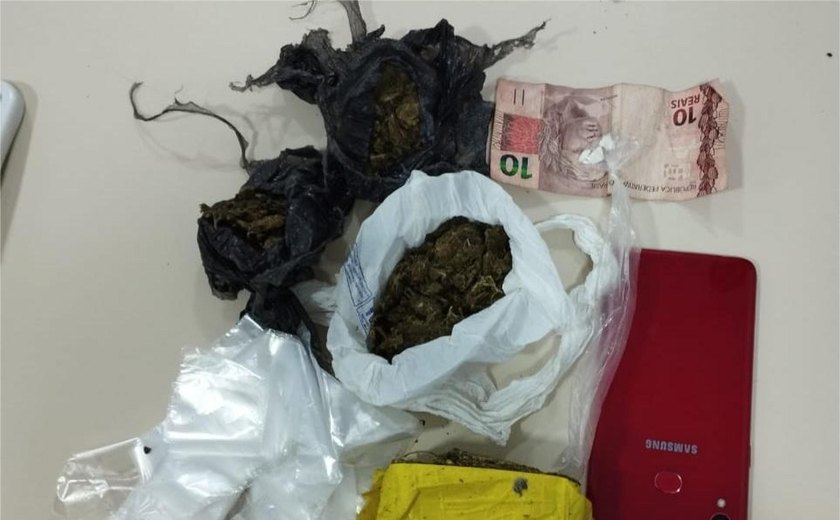 Polícia Militar prende duas pessoas por suspeita de tráfico de drogas no interior do estado