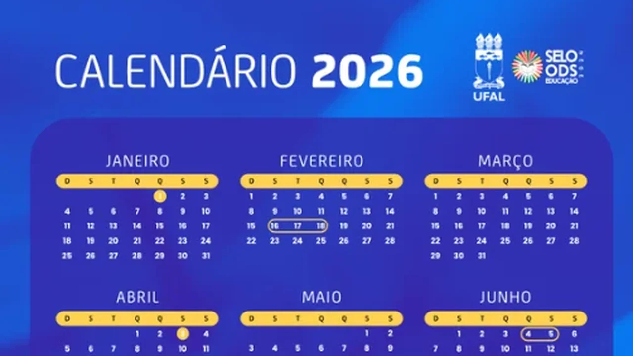 Governo Federal divulga lista de feriados nacionais e pontos facultativos de 2026