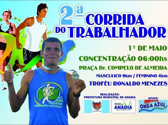 Anadia terá programação especial em comemoração do Dia do Trabalhador