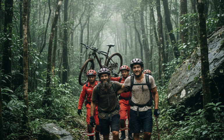 Ciclistas desaparecidos são encontrados com vida após seis dias em trilha de SP