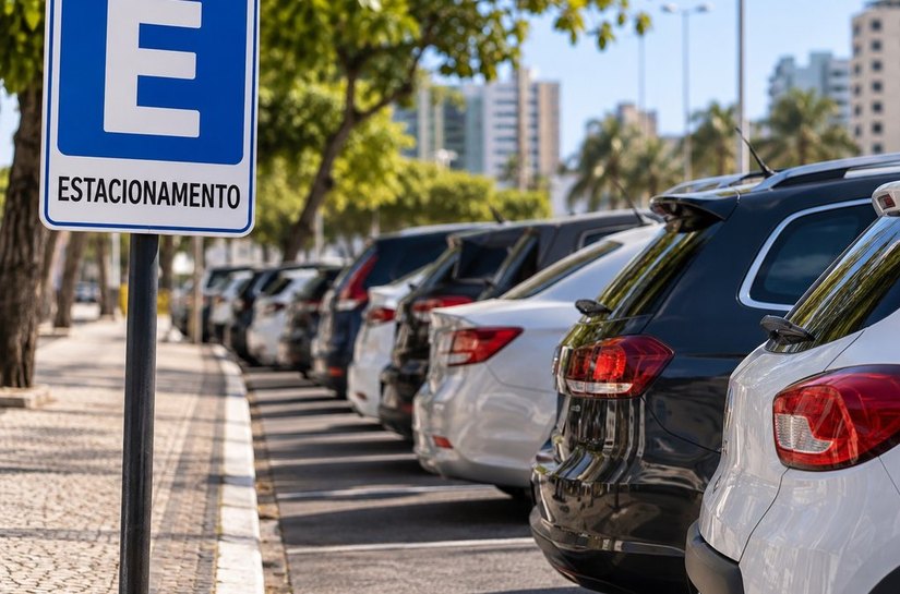 Estacionamento rotativo pago nas vias públicas poderá ter 15 minutos grátis