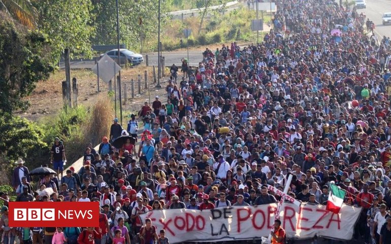 Milhares de migrantes do México partem para EUA semanas antes da eleição