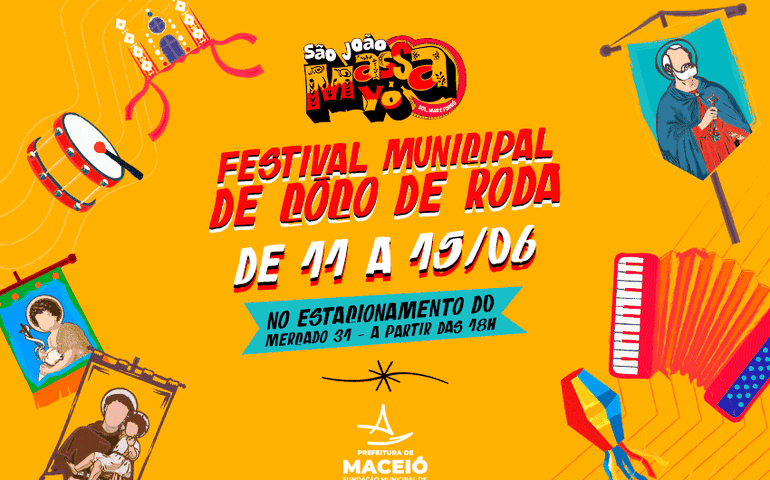 Maceió celebra tradição com Festival de Coco de Roda a partir desta quarta(11)