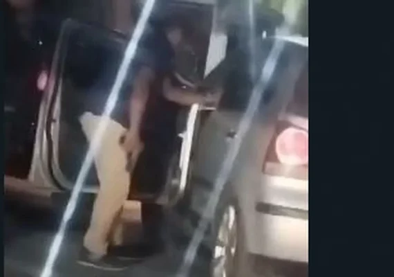 Militar da reserva saca arma em discussão de trânsito e é acusado de agredir advogada em Lagoa da Canoa