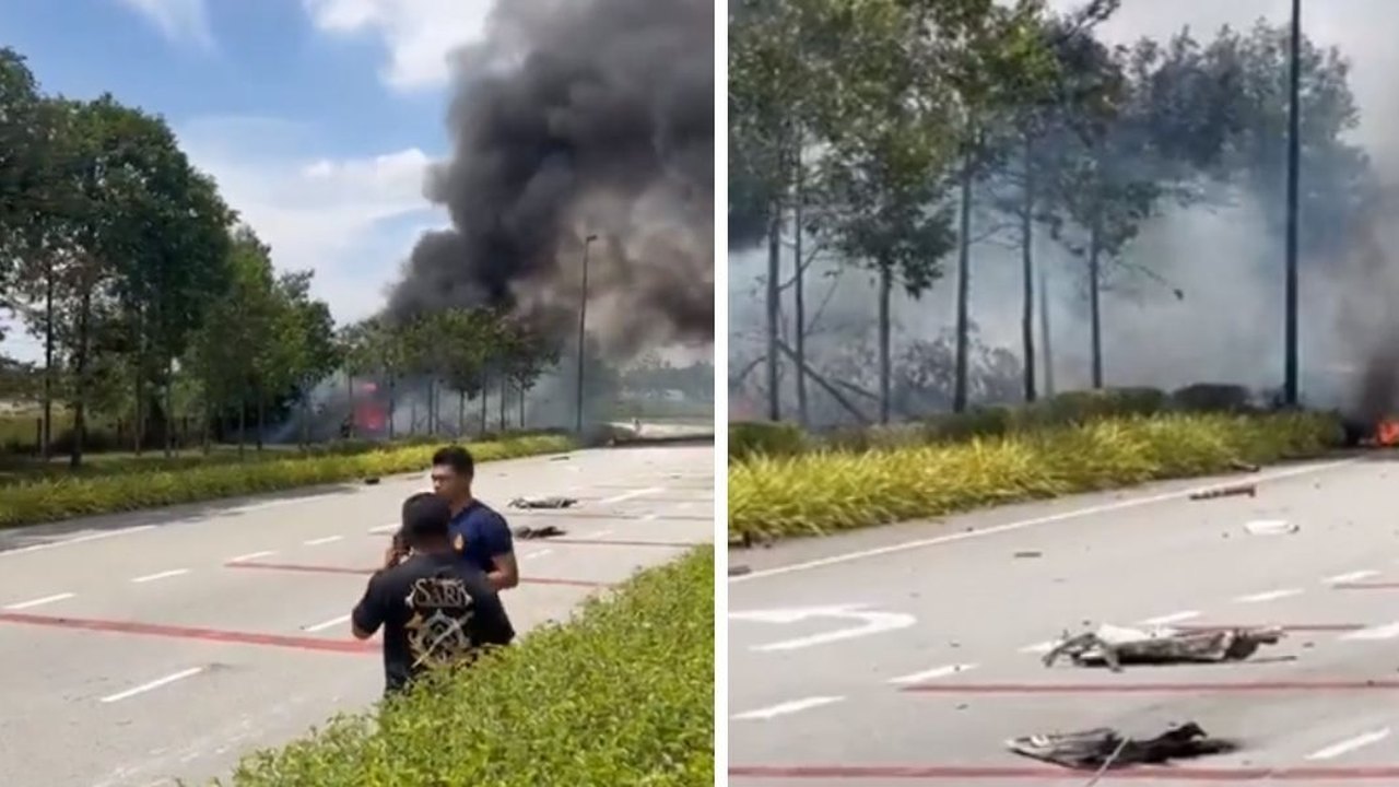 Avião cai em rua da Malásia e mata passageiros a bordo e motoristas em terra