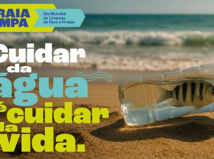 BRK realiza mutirão de coleta de resíduos na praia da Pajuçara, em Maceió