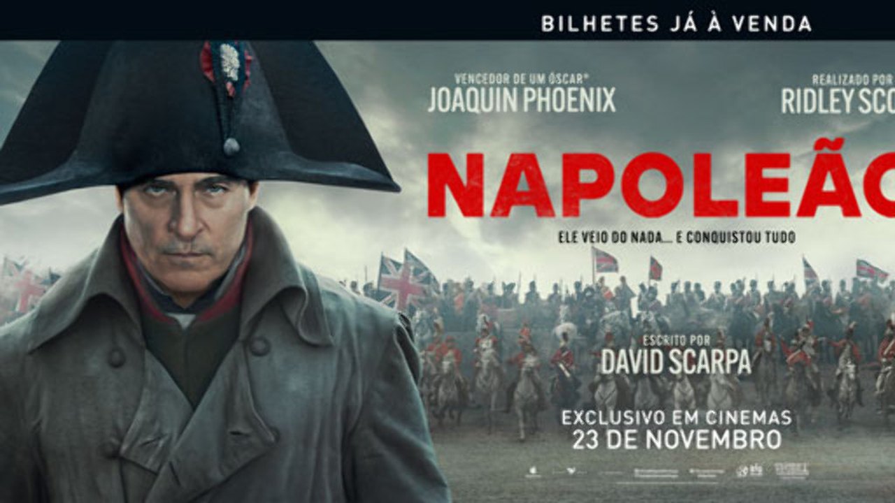 Estreia de NAPOLEÃO, épico de Ridley Scott sobre um dos maiores conquistadores de todos os tempos