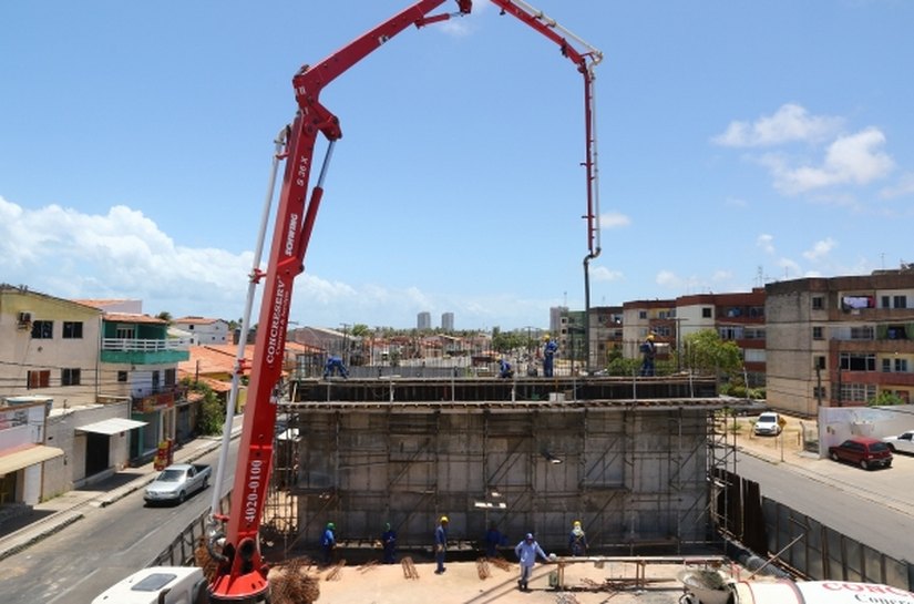 Estado começa escoramento da superestrutura do viaduto de Jacarecica