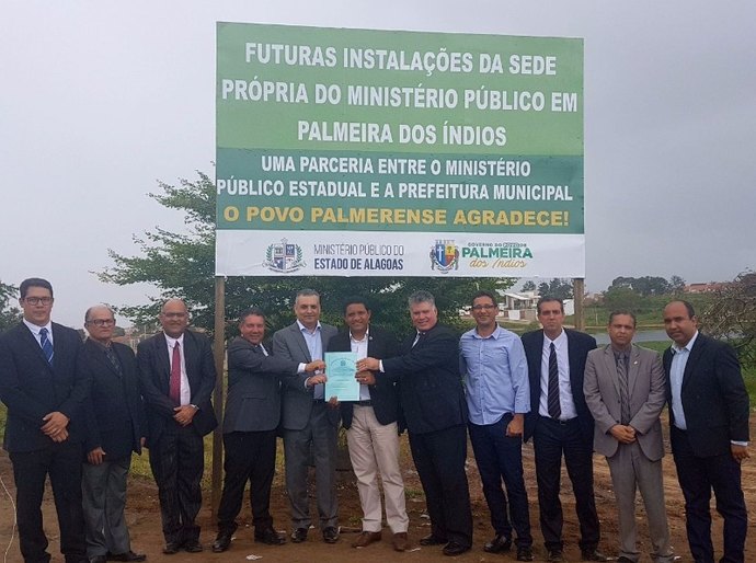 MP recebe terreno para a construção da Promotoria de Justiça de Palmeira