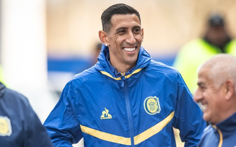 Di María sonha em jogar clássico argentino ao lado de Neymar e celebra gol pelo Rosario Central