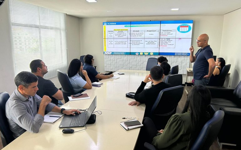 SSP faz reunião de alinhamento para visita técnica de representantes do Fundo Nacional de Segurança Pública