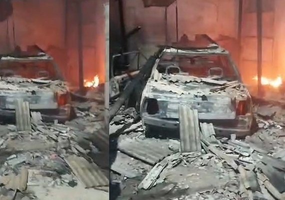 Família e pet escapam de incêndio em Palmeira dos Índios; casa e carro são destruídos