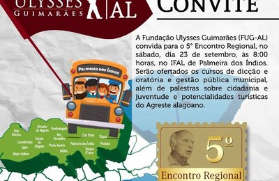 FUG/AL promove encontro regional em Palmeira dos Índios no sábado, 23  