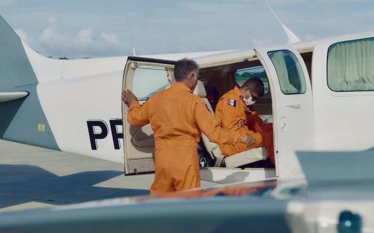 Departamento Estadual de Aviação realiza operação de busca e transporte do pequeno Joaquim