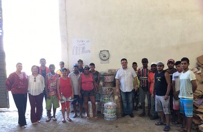 Prefeito Kil Freitas entrega doação de material reciclável para catadores de União dos Palmares