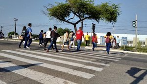 FAIXA PEDESTRE / Foto: Ascom/SMTT