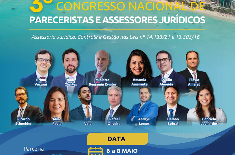 Congresso nacional reúne especialistas em Maceió para debater assessoria jurídica e contratações públicas
