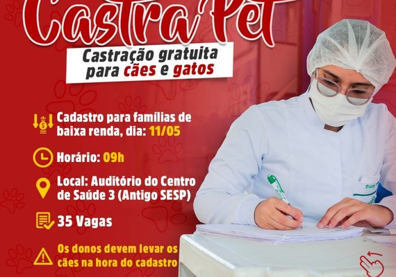 Secretaria de Saúde de Penedo realiza mais uma edição do Castra Pet