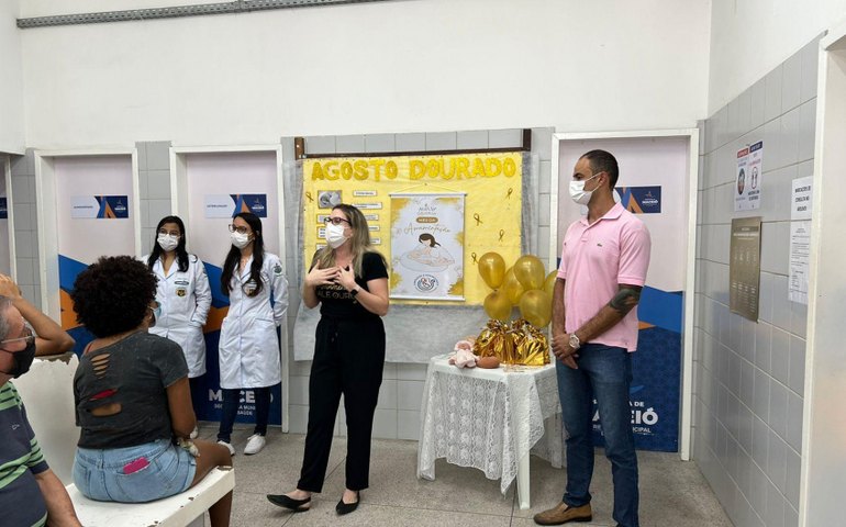 Prefeitura inicia ações do Agosto Dourado na UBS Osvaldo Brandão Vilela