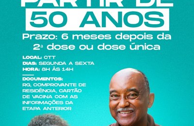 Palmeira vai vacinar adultos acima de 50 anos e antecipará segunda dose da Pfizer