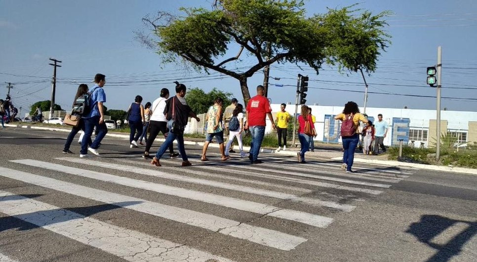 FAIXA PEDESTRE / Foto: Ascom/SMTT