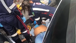 Com o susto, o homem passou mal / Foto: Foto: Reprodução Rede Social
