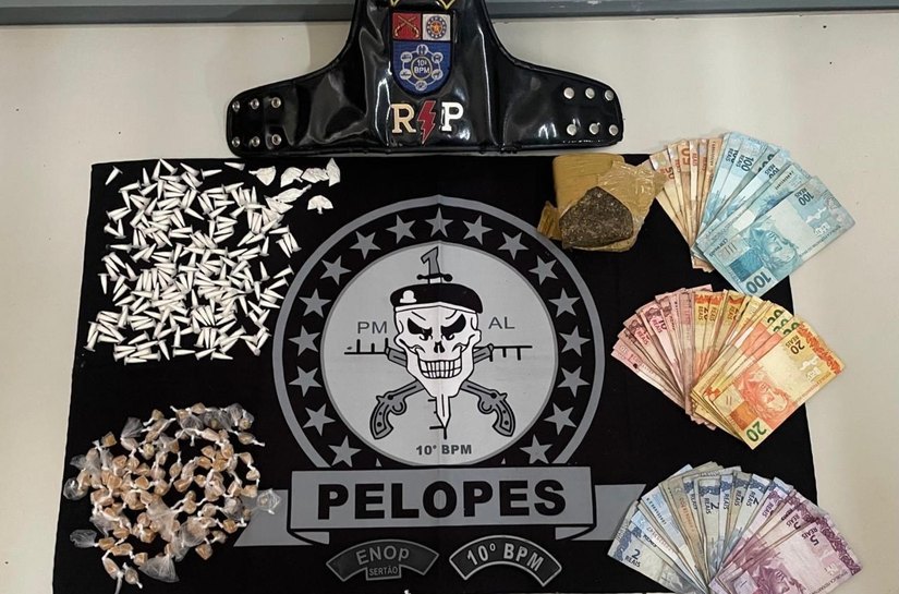 Polícia Militar apreende três armas de fogo e quase 4 kg de drogas em ações na capital e interior