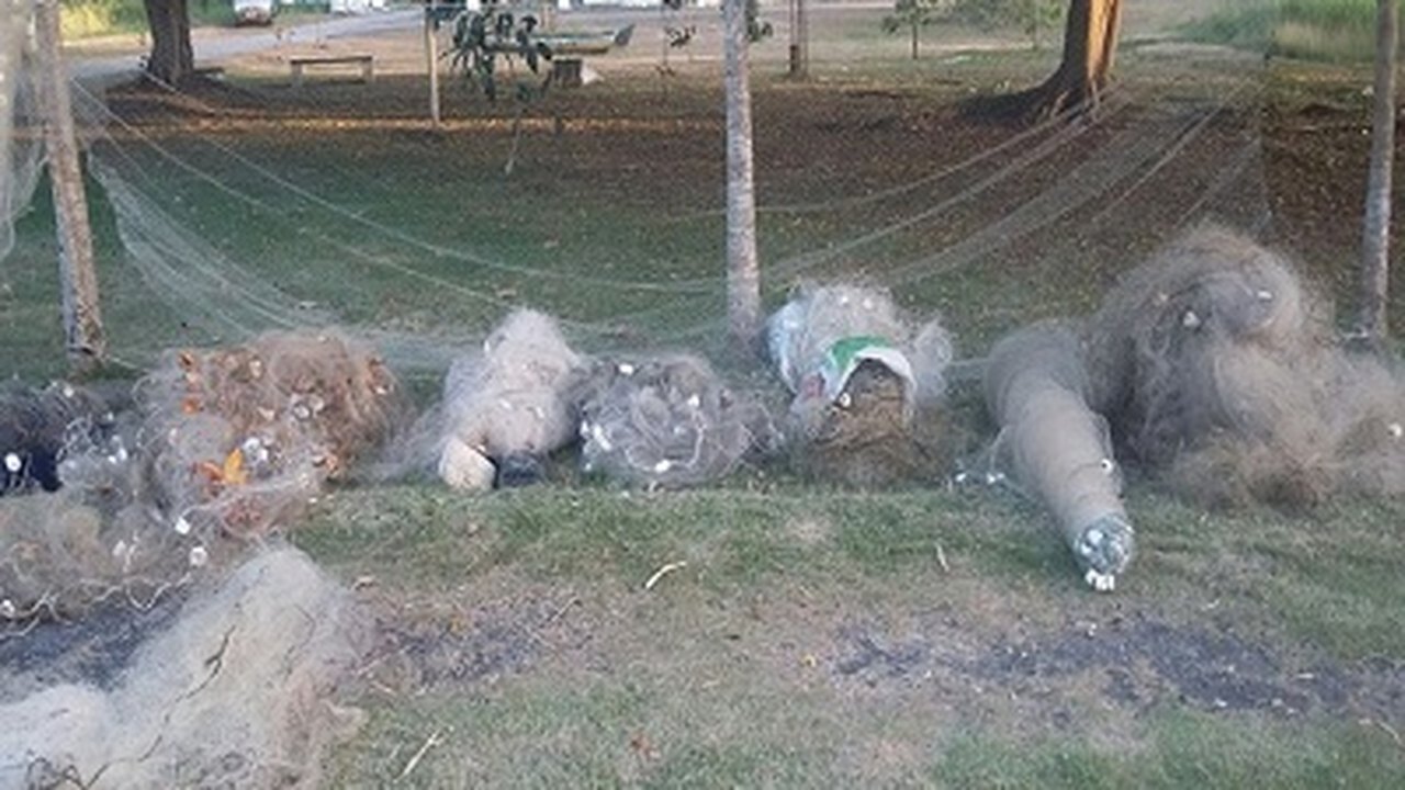 Pelotão Aquático do BPA apreende redes predatórias de pesca