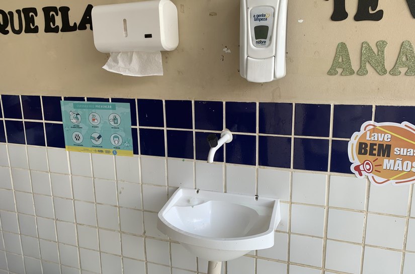 Retorno das aulas: Secretaria de Saúde e Vigilância Sanitária fiscalizam escolas, em Palmeira