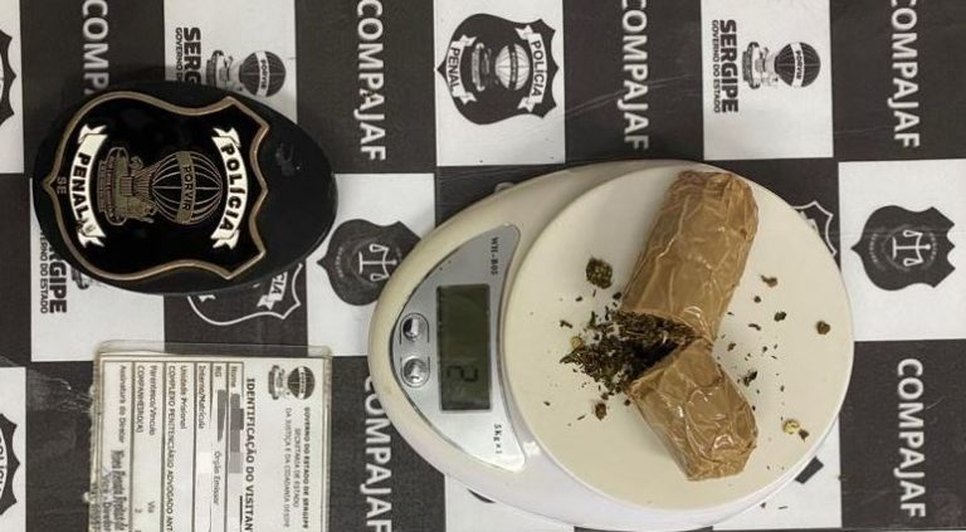 Mulher é presa após entrar com drogas dentro do corpo no presídio de Aracaju / Foto: Foto: Sejuc/SE