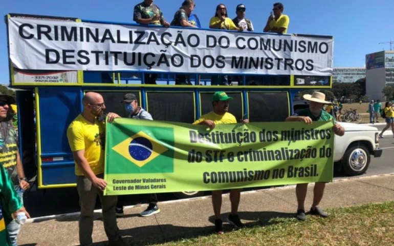 PM isola sede do Supremo neste 1º de maio durante ato pró-Bolsonaro na Esplanada