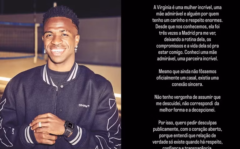 Vini Jr pede desculpas públicas a Virgínia Fonseca após término: “A decepcionei”